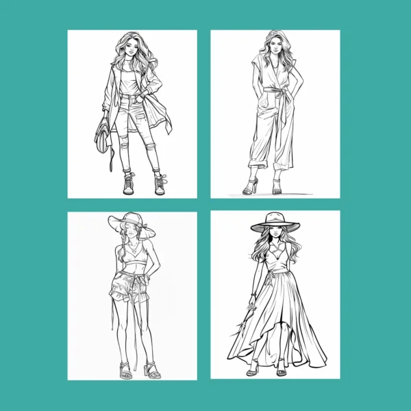 Fashion Colouring eBook - Image 6